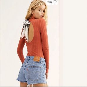 Free People Party in the Back Tie Back Top